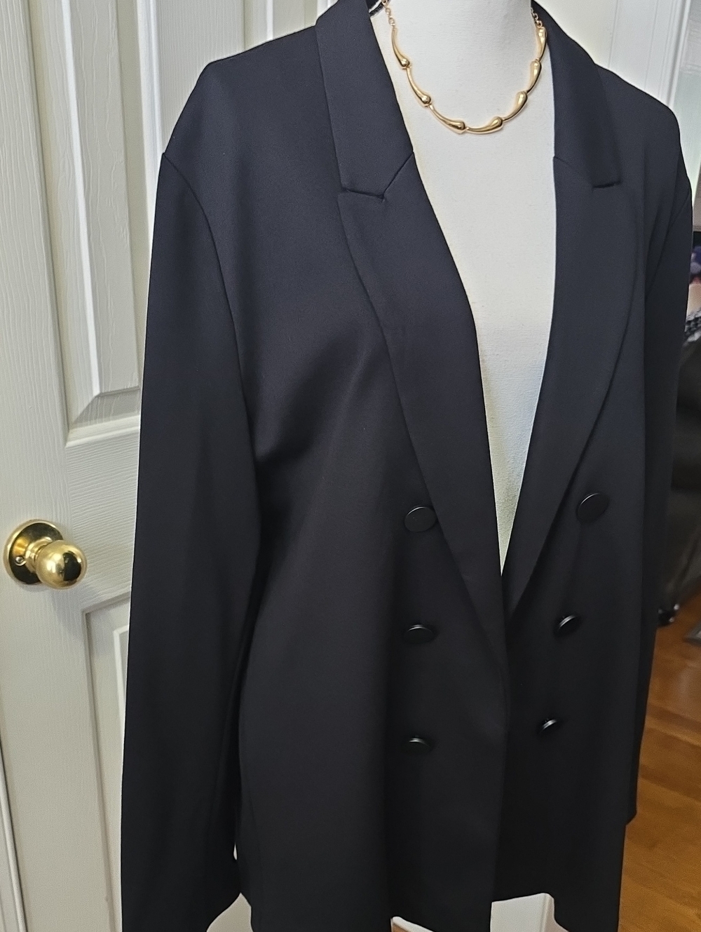 WORTHINGTON BRAND WOMEN'S PETITE PLUS BLACK OPEN BLAZER SIZE PXXL - Picture 4 of 17
